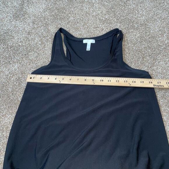 Leith shift sheath dress black spandex slinky wrinkle resistant halter neck SM - Picture 7 of 12